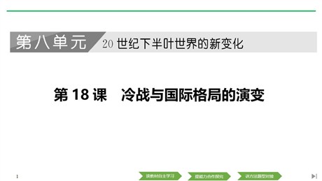《冷战与国际格局的演变》PPT课件下载