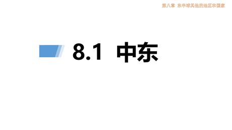 《中东》东半球其他的地区和国家PPT教学课件
