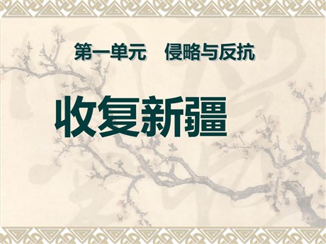 《收复新疆》侵略与反抗PPT课件7