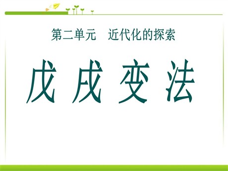 《戊戌变法》近代化的探索PPT课件7