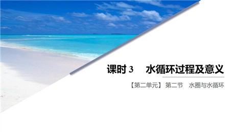 《水圈与水循环》从地球圈层看地表环境PPT下载(第3课时水循环过程及意义)