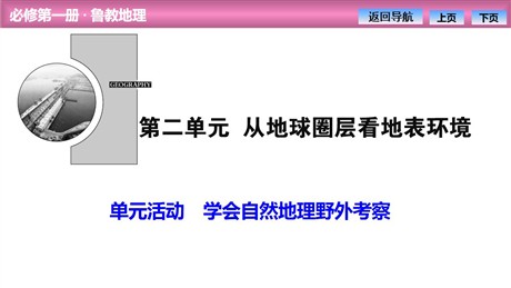 《学会自然地理野外考察》从地球圈层看地表环境PPT