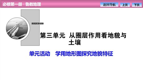 《学用地形图探究地貌特征》从圈层作用看地貌与土壤PPT
