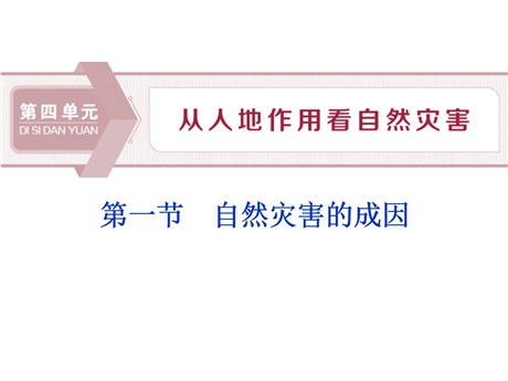 《自然灾害的成因》从人地作用看自然灾害PPT课件