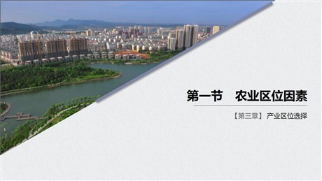 《农业区位因素》产业区位选择PPT