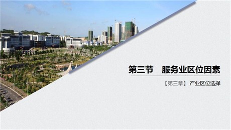 《服务业区位因素》产业区位选择PPT