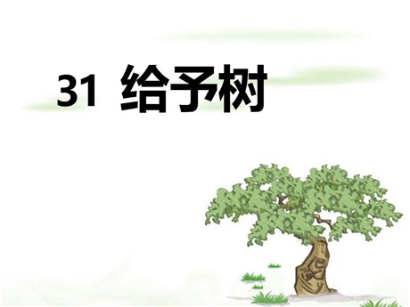 《给予树》PPT课件
