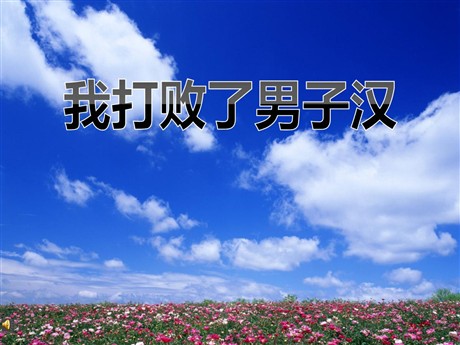 《我打败了男子汉》PPT课件3