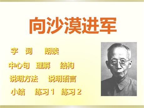 《向沙漠进军》PPT课件2