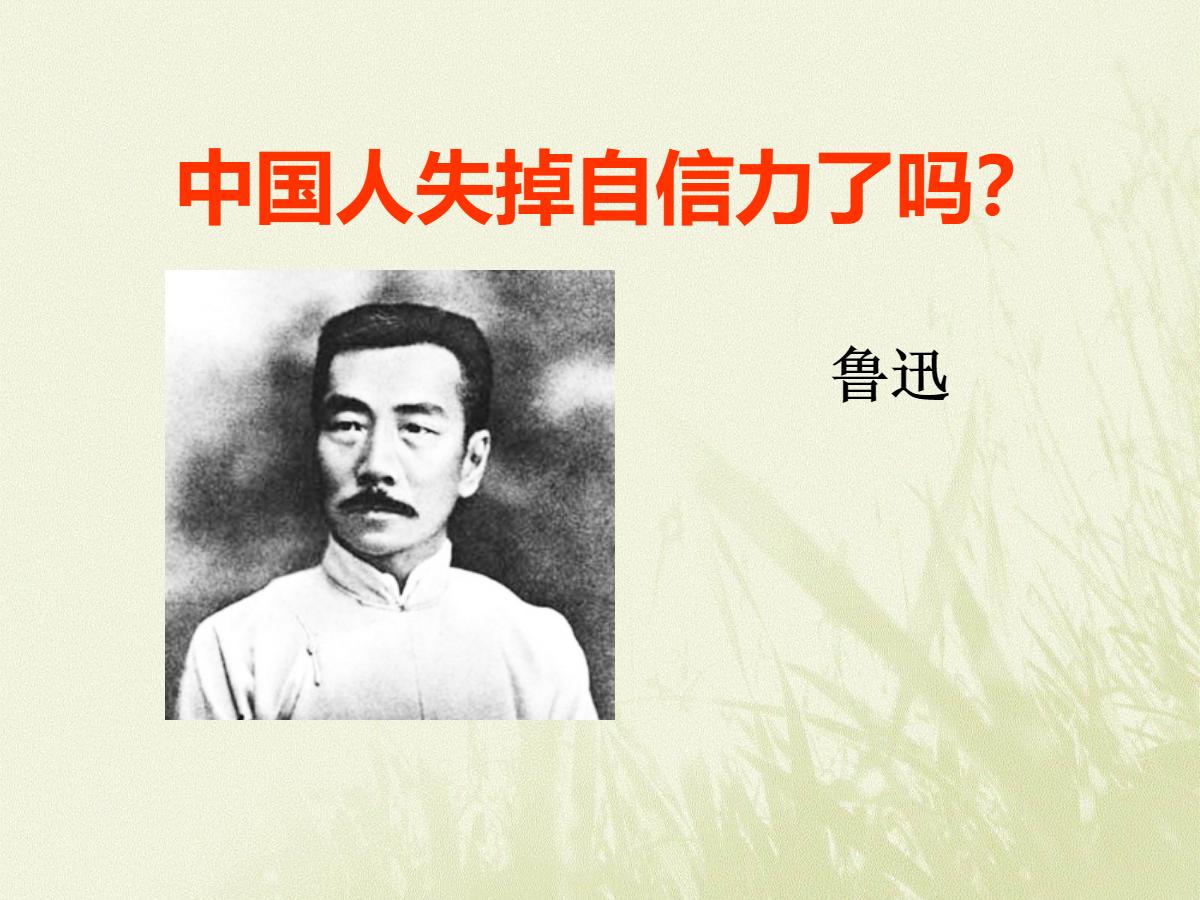 《中国人失掉自信力了吗》PPT课件6
