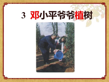 《邓小平爷爷植树》PPT课件6