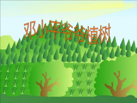 《邓小平爷爷植树》PPT课件7