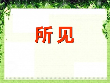 《所见》PPT课件7