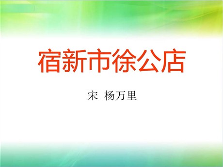 《宿新市徐公店》PPT课件4