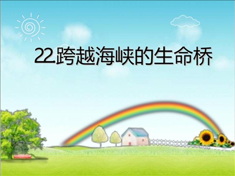 《跨越海峡的生命桥》PPT课件10