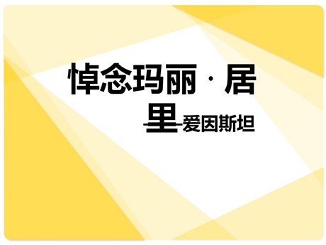 《悼念玛丽居里》PPT课件4