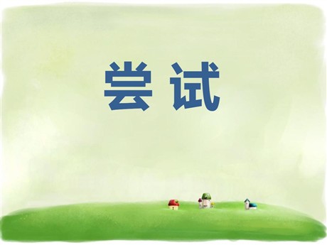 《尝试》PPT课件