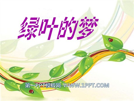 《绿叶的梦》PPT课件3