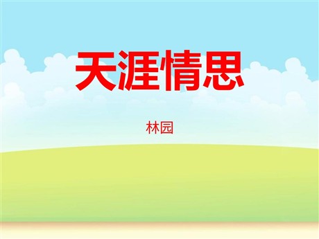 《天涯情思》PPT课件3