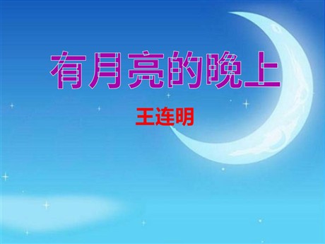 《有月亮的晚上》PPT课件2
