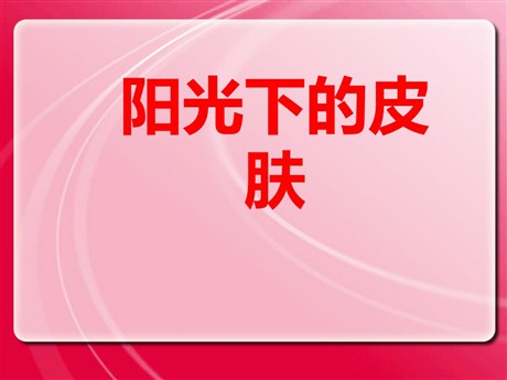《阳光下的皮肤》PPT课件2