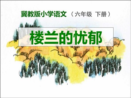 《楼兰的忧郁》PPT课件2