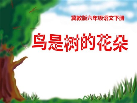 《鸟是树的花朵》PPT课件3