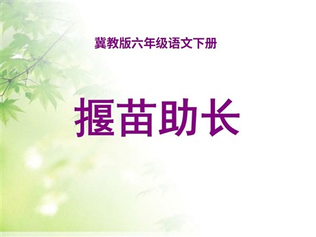 《揠苗助长》PPT课件12