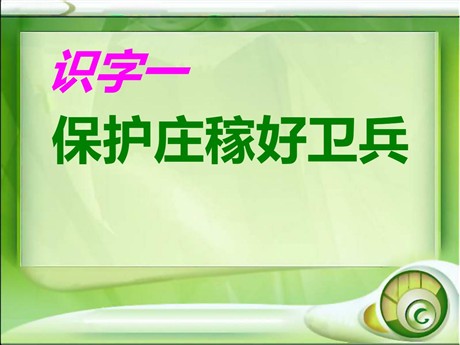 《保护庄稼好卫兵》PPT课件2