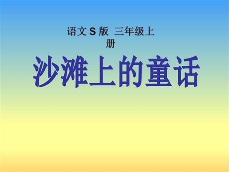 《沙滩上的童话》PPT课件8