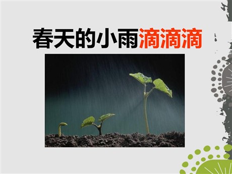 《春天的小雨滴滴滴》PPT课件3