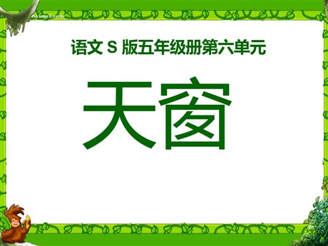 《天窗》PPT课件13