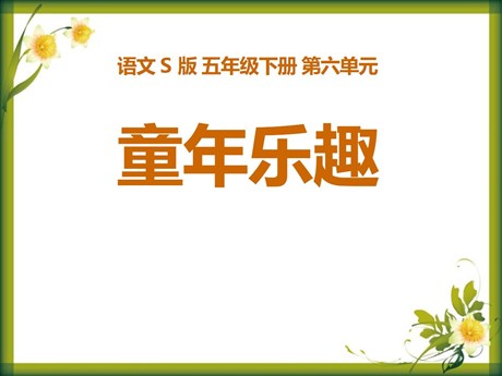 《童年乐趣》PPT课件3