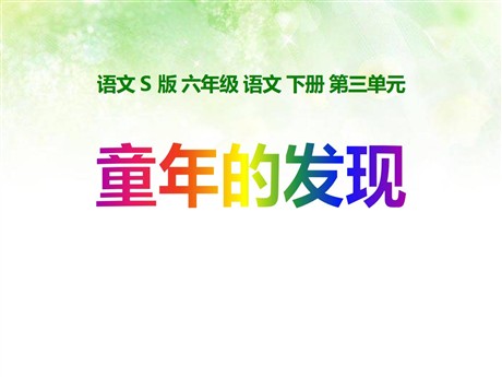 《童年的发现》PPT课件12