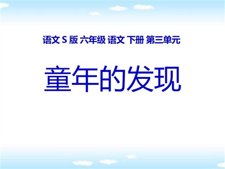 《童年的发现》PPT课件14