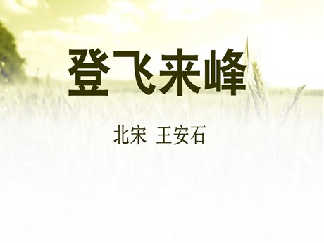 《登飞来峰》PPT课件2