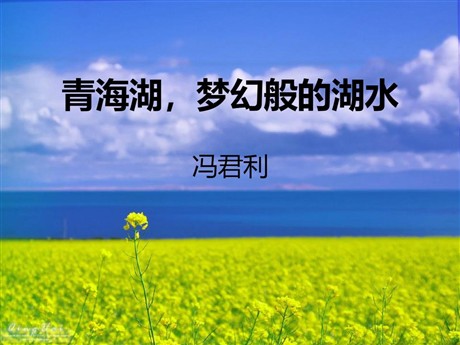 《青海湖，梦幻般的湖》PPT课件3
