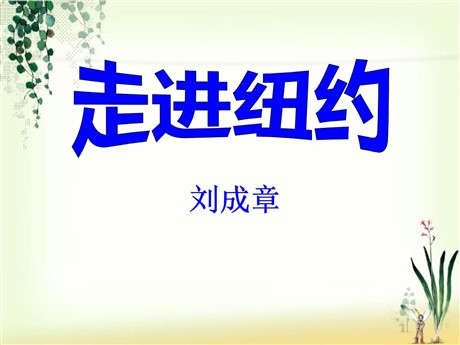 《走进纽约》PPT课件