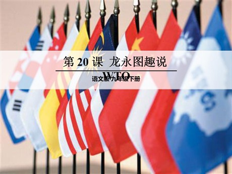 《龙永图趣说WTO》PPT课件