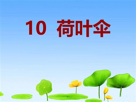 《荷叶伞》PPT课件4