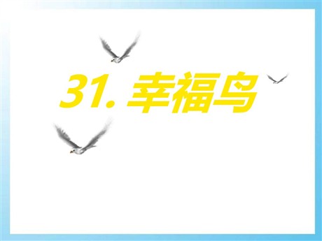 《幸福鸟》PPT课件4