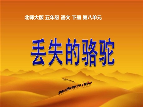 《丢失的骆驼》PPT课件