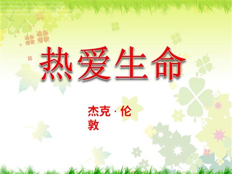 《热爱生命》PPT课件4