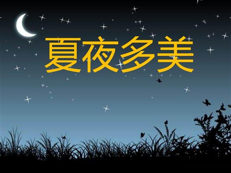 《夏夜多美》PPT课件2