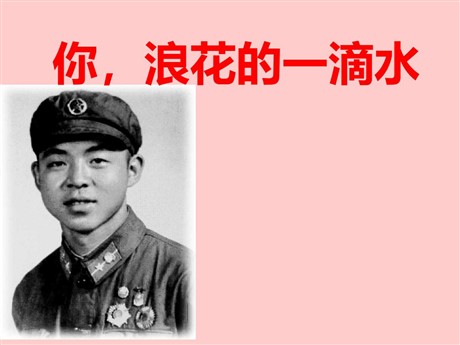 《你，浪花的一滴水》PPT课件5