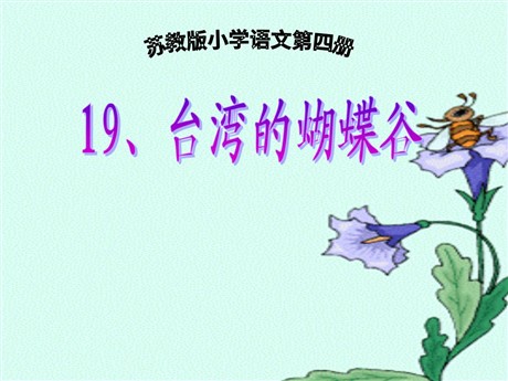 《台湾的蝴蝶谷》PPT课件5