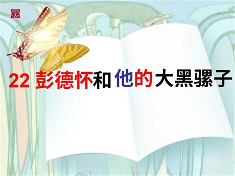 《彭德怀和他的大黑骡子》PPT课件3