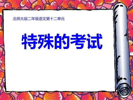 《特殊的考试》PPT课件3