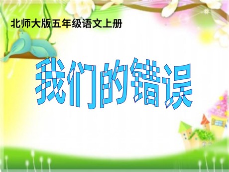 《我们的错误》PPT课件3