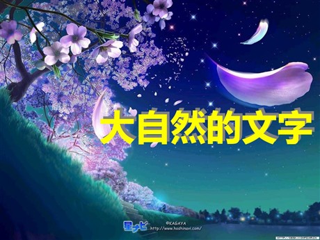 《大自然的文字》PPT课件